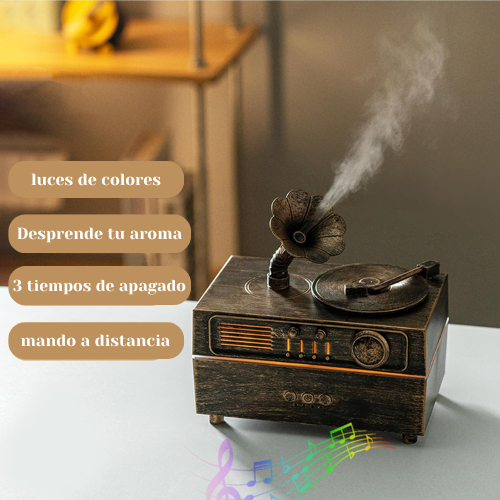 Humidificador de Aroma Tocadiscos